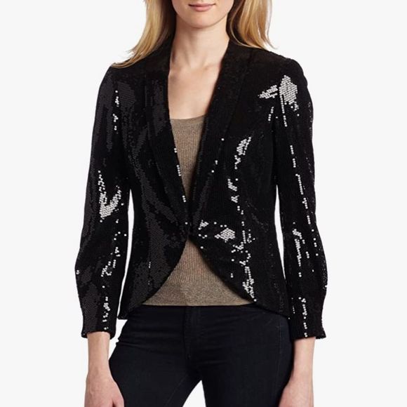 Anne Klein Jackets & Blazers - AK Anne Klein black sequin blazer